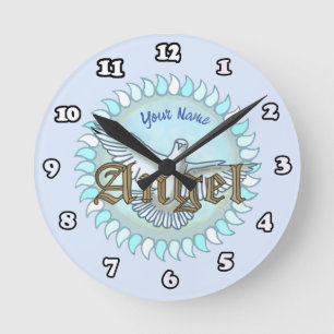 Reloj Redondo Mediano Blue Angel Dove