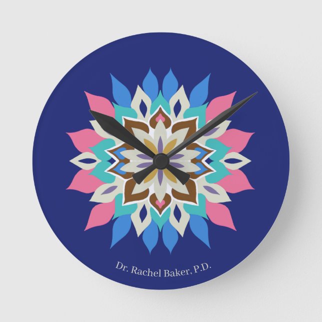 Reloj Redondo Mediano Blue Bayou  (Anverso)