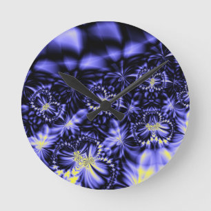 Reloj Redondo Mediano Blue Butterflies