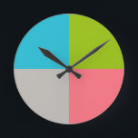 Reloj Redondo Mediano Blue Green Pink Gray<br><div class="desc">2022-23</div>