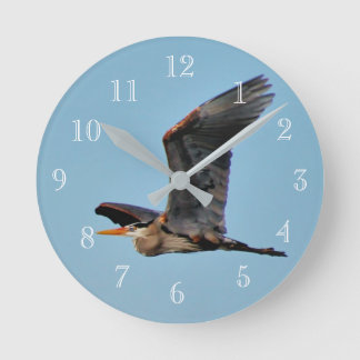 Reloj Redondo Mediano Blue Heron