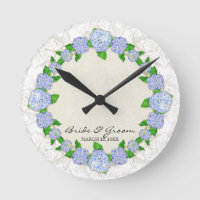 Blue Hydrangea Lace Floral Boda formal regalo