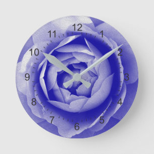 Reloj Redondo Mediano Blue rose