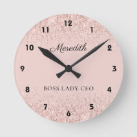 Blush Glitter Boss Lady CEO Personalized Keepsake