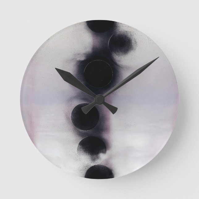 Reloj Redondo Mediano Blush Orbit Abstract (Anverso)