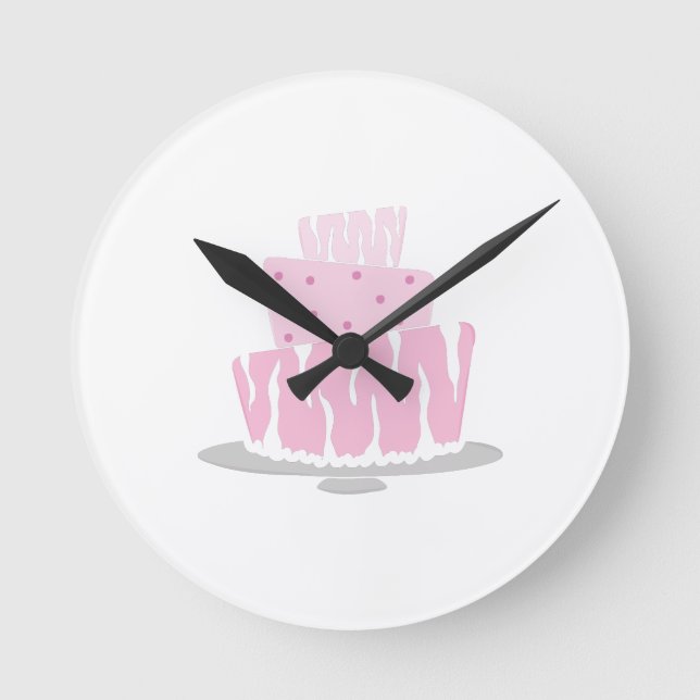 Reloj Redondo Mediano Boda Cake (Anverso)