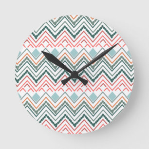 Reloj Redondo Mediano Boho Chevron
