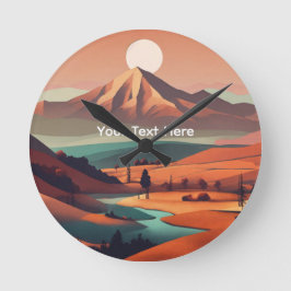 Reloj Redondo Mediano Boho landscape