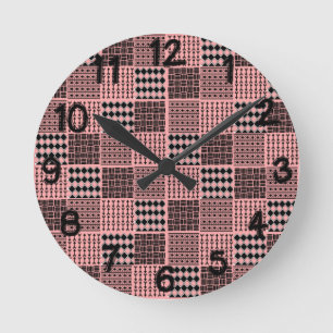 Reloj Redondo Mediano Boho Quilt