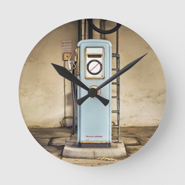Reloj Redondo Mediano bomba de gas (Anverso)
