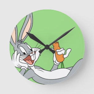 Reloj Redondo Mediano BOMBARDEOS BUNNY™ Abajo Zanahar