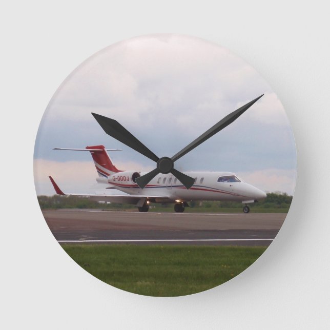 Reloj Redondo Mediano Bombardier Lear Jet 45XR (Anverso)