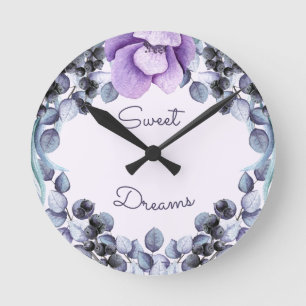 Reloj Redondo Mediano Bonito Lavender Eucalyptus Nursera