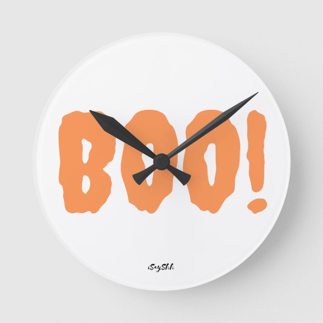 Reloj Redondo Mediano boo, miedo (Anverso)