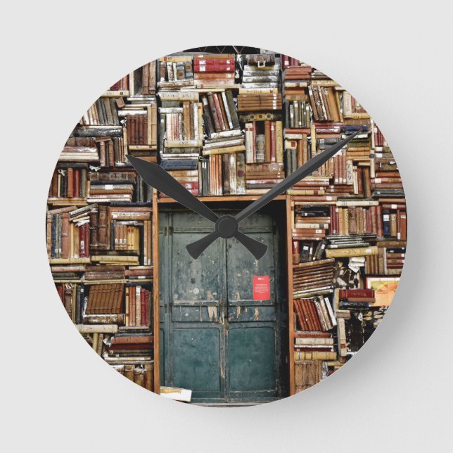 Reloj Redondo Mediano Books and Books (Anverso)
