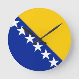 Reloj Redondo Mediano Bosnia and Herzegovina Flag