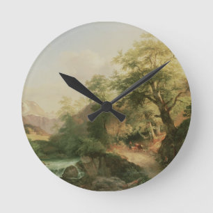 Reloj Redondo Mediano Bosque cerca de Viena, 1852 (aceite sobre lienzo)