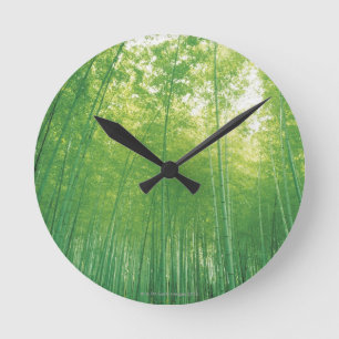 Reloj Redondo Mediano Bosque de Bambú 2