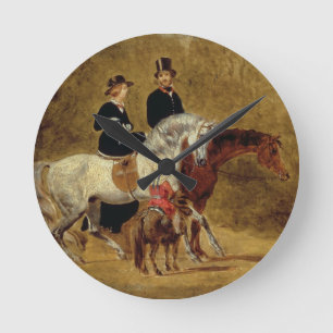 Reloj Redondo Mediano Bosquejo de la reina Victoria, el príncipe