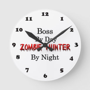 Reloj Redondo Mediano Boss/cazador del zombi