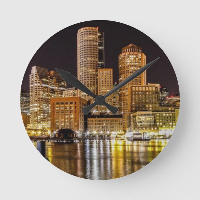 Reloj Redondo Mediano Boston Harbor (Anverso)