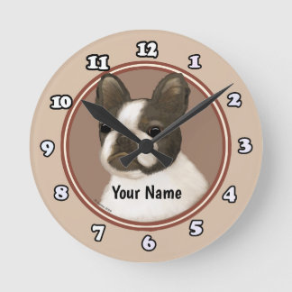 Reloj Redondo Mediano Boston Terrier