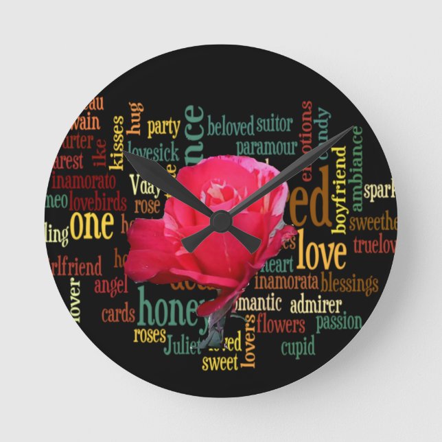 Reloj Redondo Mediano Bouquet of Love: Una expresión sentida (Anverso)