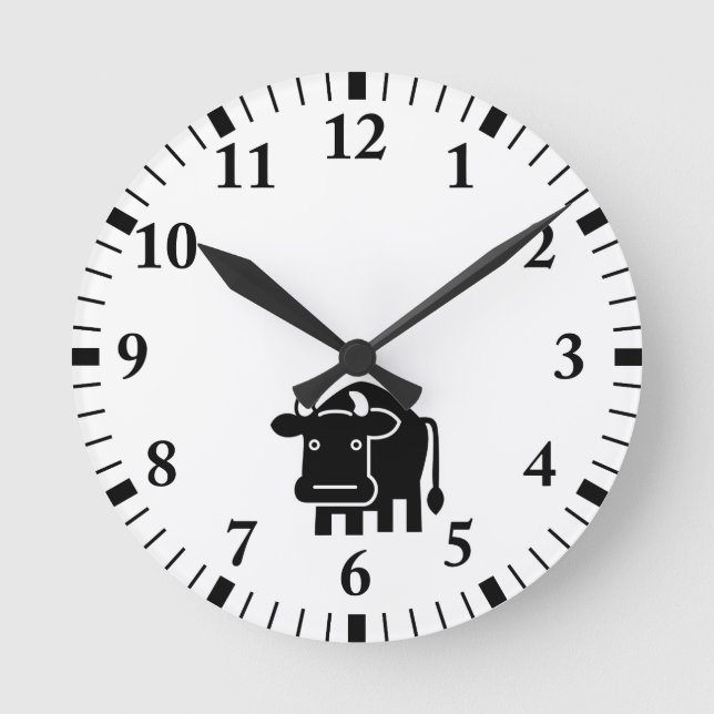 Reloj Redondo Mediano Bovino (Anverso)