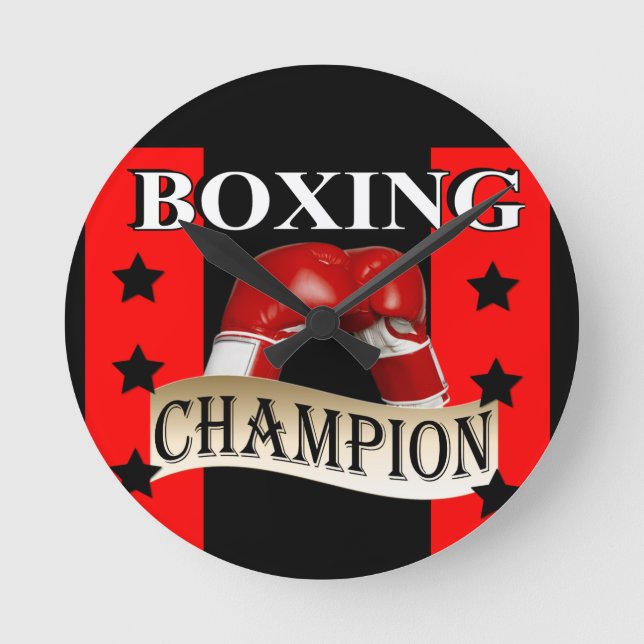 Reloj Redondo Mediano Boxeo (Anverso)