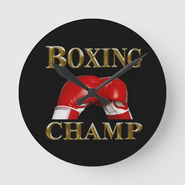 RELOJ REDONDO MEDIANO BOXEO (Anverso)