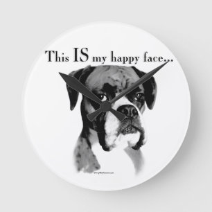 Reloj Redondo Mediano Boxer Happy Face
