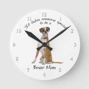 Reloj Redondo Mediano Boxer Mom Clock