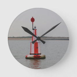 Reloj Redondo Mediano Boyarín de canal seguro río Crouch