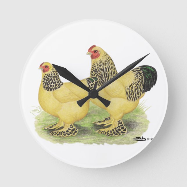 Reloj Redondo Mediano Brahma Buff Pair (Anverso)