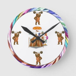 Reloj Redondo Mediano Brandon, circus strong-bear