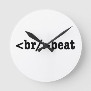 Reloj Redondo Mediano breakbeat HTML Code