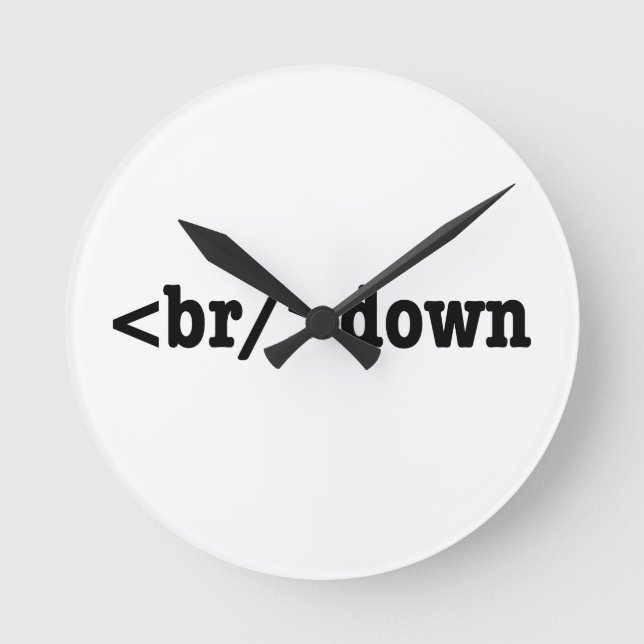Reloj Redondo Mediano breakdown HTML Code (Anverso)