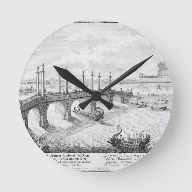 Reloj Redondo Mediano Bridge of Aelius and Hadrian's Mausoleum (Castel S (Anverso)