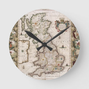 Reloj Redondo Mediano Britain As It Was Devided In The Tyme of the Engli