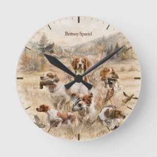Reloj Redondo Mediano Brittany Spaniel 