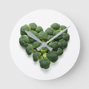 Reloj Redondo Mediano Broccoli Heart