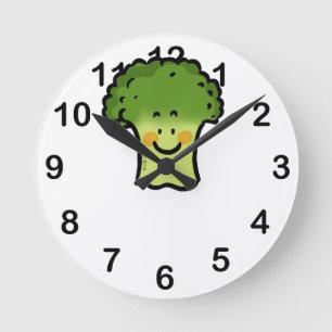 Reloj Redondo Mediano bróculi lindo