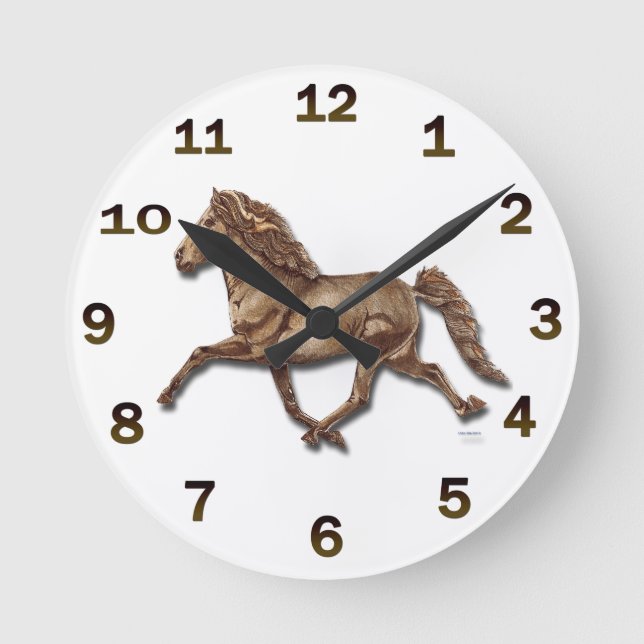 Reloj Redondo Mediano Bronce islandés (Anverso)