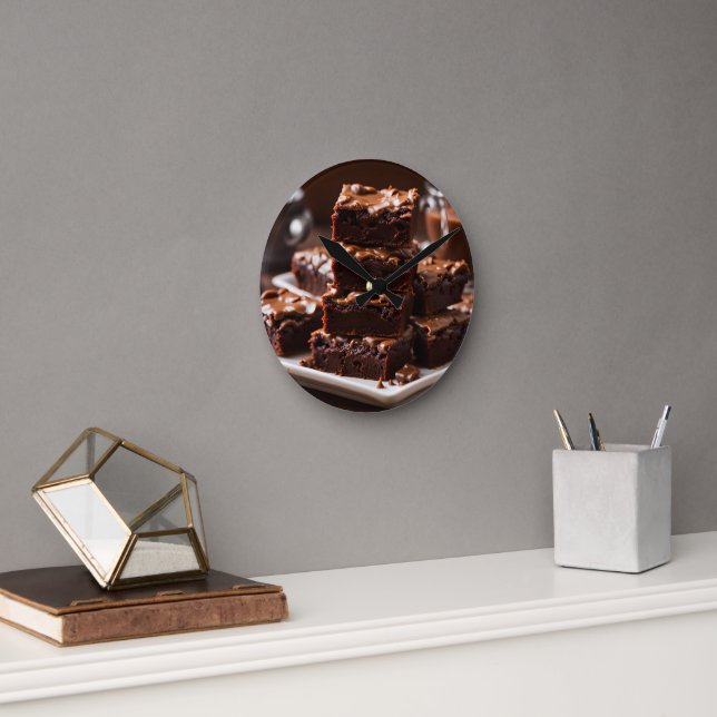 Reloj Redondo Mediano Brownies (Oficina)