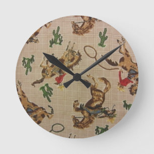 Reloj Redondo Mediano Bucking Bronco