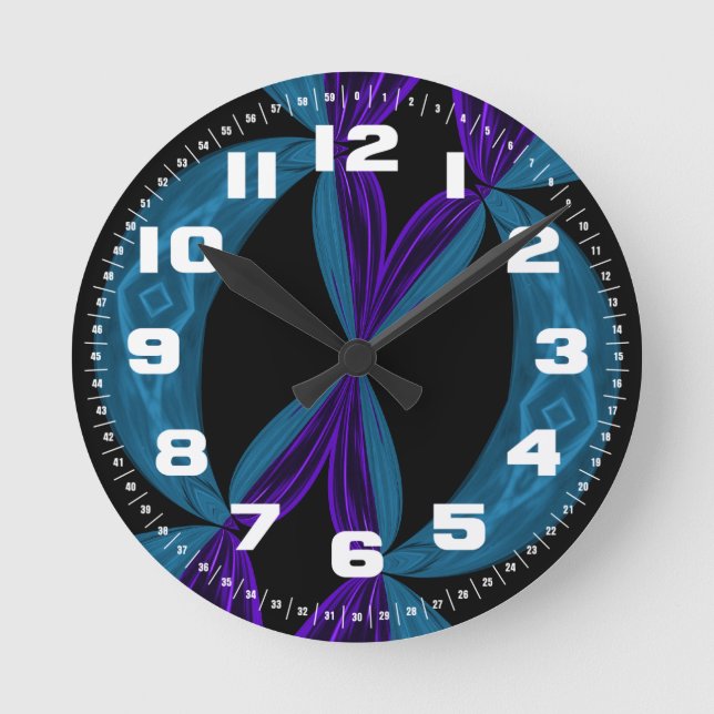 Reloj Redondo Mediano Bucles de ADN (Anverso)