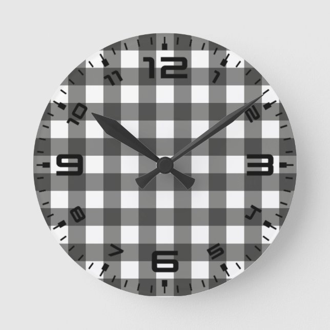 Reloj Redondo Mediano Búfalo blanco (Anverso)