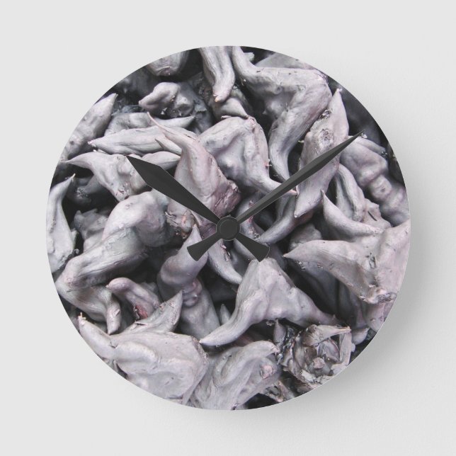 Reloj Redondo Mediano Buffalo Nuts - Water Caltrop (Anverso)