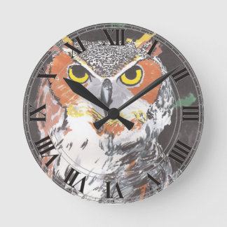 Reloj Redondo Mediano Búho