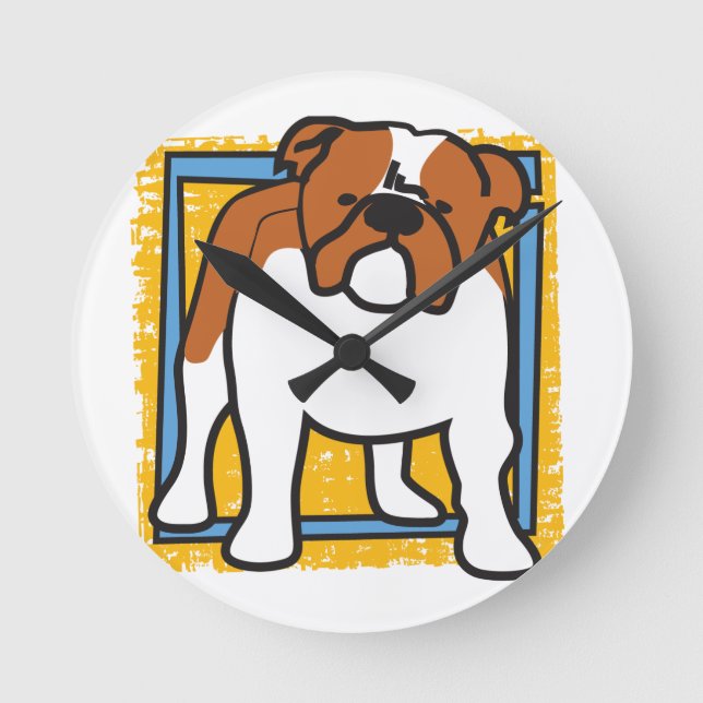 Reloj Redondo Mediano Bulldog (Anverso)